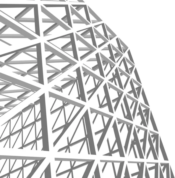 Linhas Abstratas Desenho Conceito Arte Arquitetônica Formas Geométricas Mínimas — Vetor de Stock