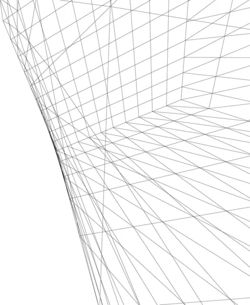 Formas Geométricas Mínimas Linhas Arquitetônicas — Vetor de Stock