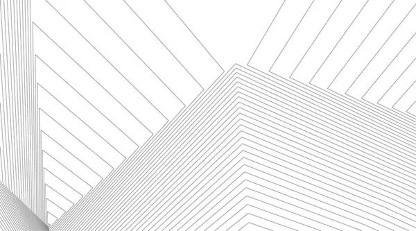 Lignes Dessin Abstraites Dans Concept Art Architectural Formes Géométriques Minimales — Image vectorielle