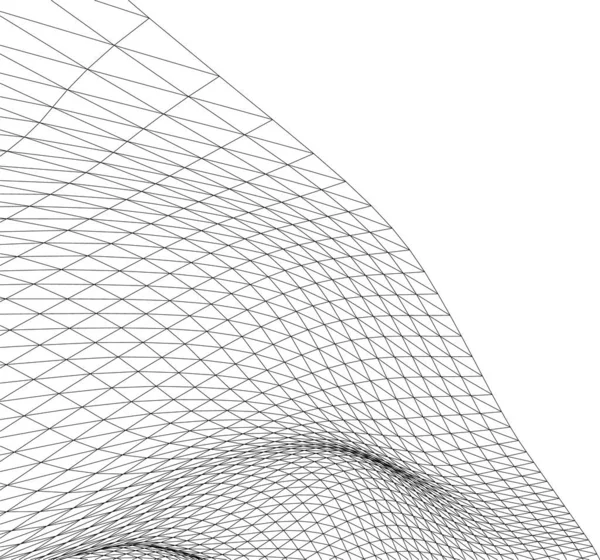 Linhas Abstratas Desenho Conceito Arte Arquitetônica Formas Geométricas Mínimas — Vetor de Stock