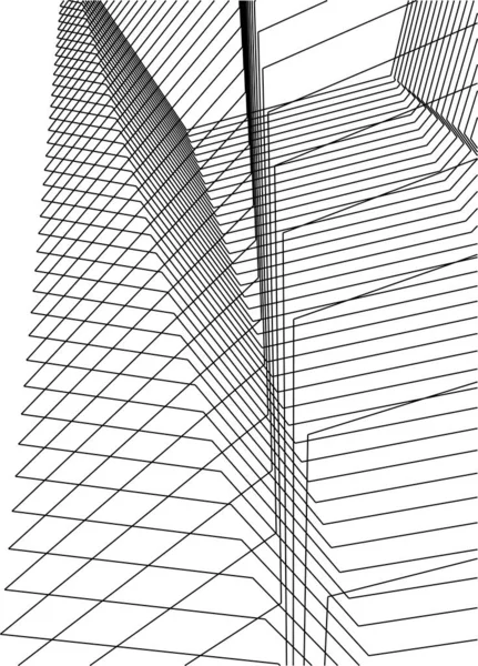 Forme Geometriche Minimali Linee Architettoniche — Vettoriale Stock