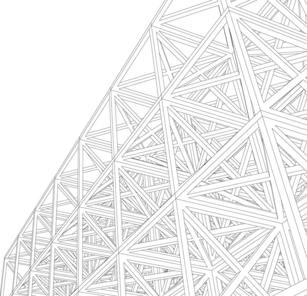 建筑3D背景图 — 图库矢量图片