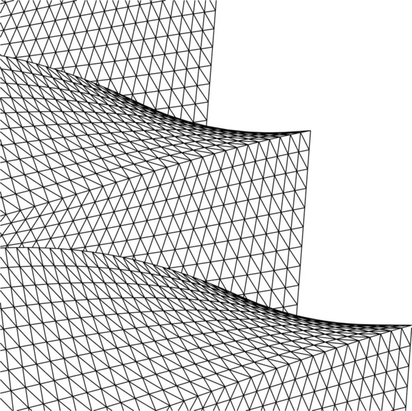 Linhas Abstratas Desenho Conceito Arte Arquitetônica Formas Geométricas Mínimas — Vetor de Stock