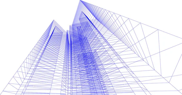 Αφηρημένες Σχεδιαστικές Γραμμές Στην Αρχιτεκτονική Έννοια Της Τέχνης Ελάχιστα Γεωμετρικά — Διανυσματικό Αρχείο