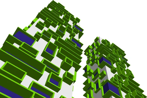 Linhas Abstratas Desenho Conceito Arte Arquitetônica Formas Geométricas Mínimas — Vetor de Stock