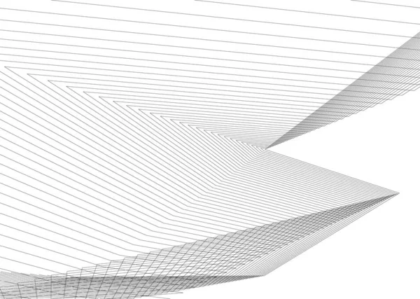 最小几何形状 建筑线 — 图库矢量图片