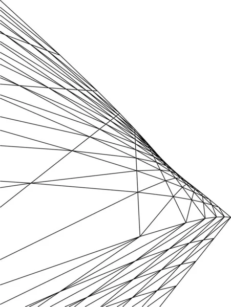 Formes Géométriques Minimales Lignes Architecturales — Image vectorielle