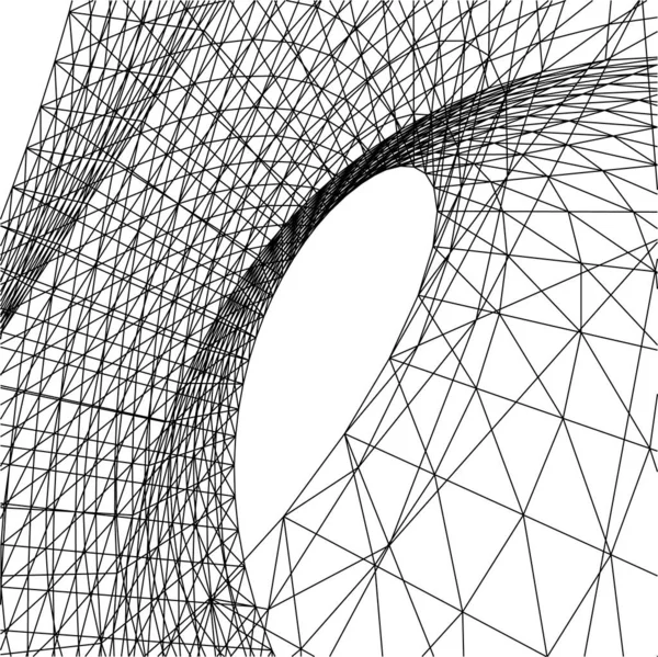 Linhas Abstratas Desenho Conceito Arte Arquitetônica Formas Geométricas Mínimas — Vetor de Stock