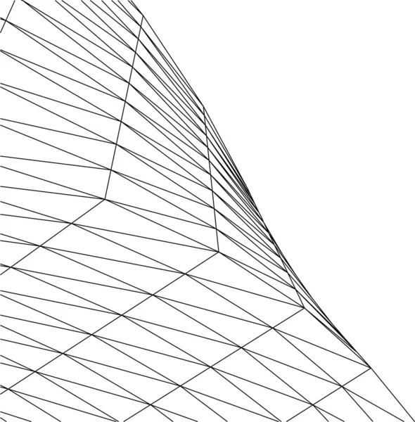 Formas Geométricas Mínimas Líneas Arquitectónicas — Vector de stock