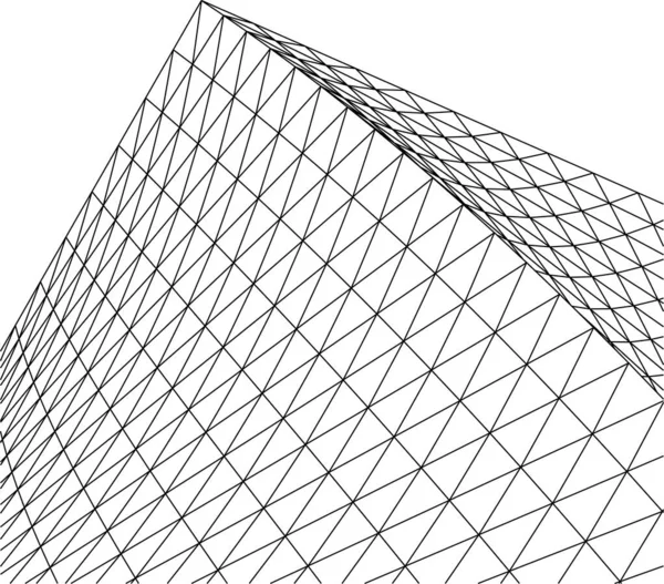 Abstrakcyjne Linie Rysunku Koncepcji Sztuki Architektonicznej Minimalne Kształty Geometryczne — Wektor stockowy