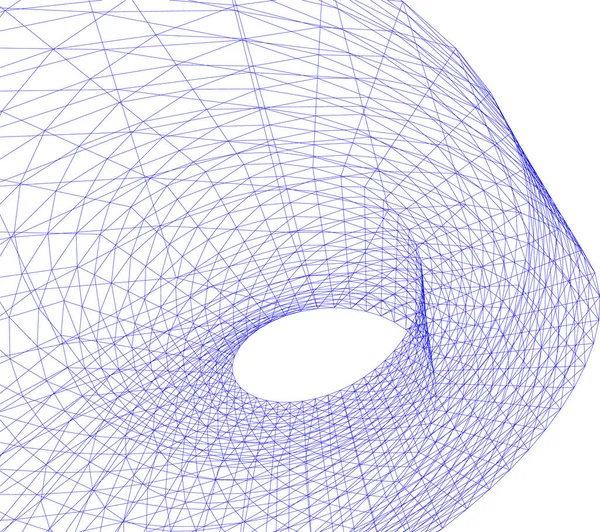 Abstrakcyjne Linie Rysunku Koncepcji Sztuki Architektonicznej Minimalne Kształty Geometryczne — Wektor stockowy