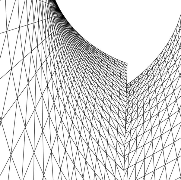 Linhas Abstratas Desenho Conceito Arte Arquitetônica Formas Geométricas Mínimas —  Vetores de Stock