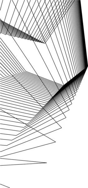 Minimale Geometrische Vormen Architectonische Lijnen — Stockvector