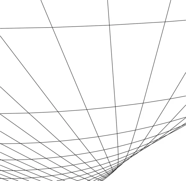 Formas Geométricas Mínimas Líneas Arquitectónicas — Vector de stock