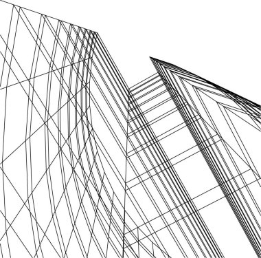 minimal geometrik şekiller, mimari çizgiler