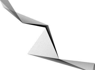 Mimari sanat konseptinde soyut çizgiler, minimum geometrik şekiller. 