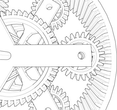 Mimari sanat konseptinde soyut çizgiler, minimum geometrik şekiller. 