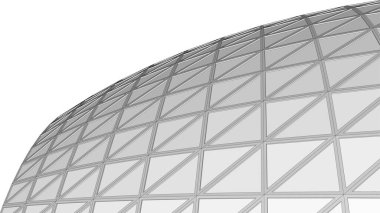 Mimari sanat konseptinde soyut çizgiler, minimum geometrik şekiller.