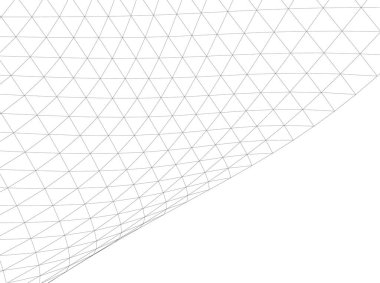 Mimari sanat konseptinde soyut çizgiler, minimum geometrik şekiller. 