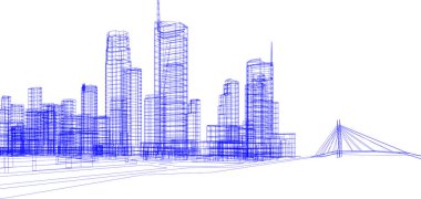 minimal geometrik şekiller, mimari çizgiler