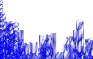 Mimari sanat konseptinde soyut çizgiler, minimum geometrik şekiller.