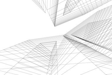 minimal geometrik şekiller, mimari çizgiler