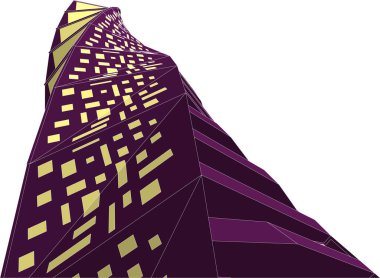 Mimari sanat konseptinde soyut çizgiler, minimum geometrik şekiller. 