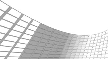 Mimari sanat konseptinde soyut çizgiler, minimum geometrik şekiller. 