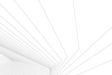 Mimari sanat konseptinde soyut çizgiler, minimum geometrik şekiller. 