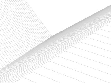 Mimari sanat konseptinde soyut çizgiler, minimum geometrik şekiller. 