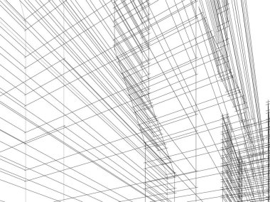 minimal geometrik şekiller, mimari çizgiler