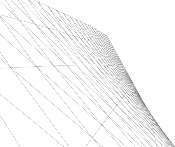 Minimale Geometrische Vormen Architectonische Lijnen — Stockvector