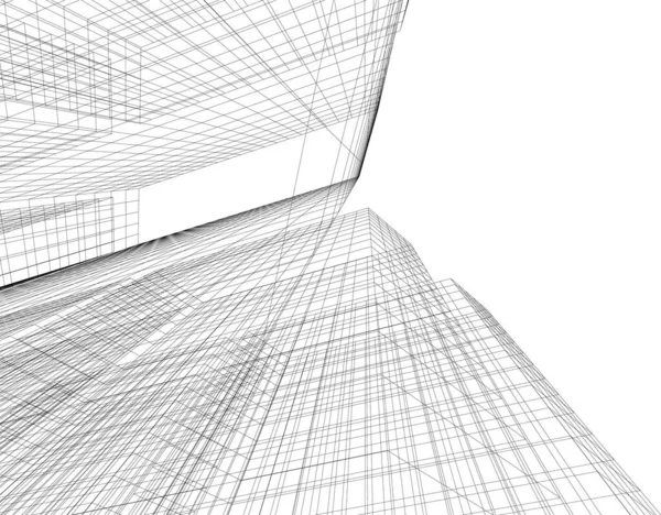 建筑3D背景图 — 图库矢量图片