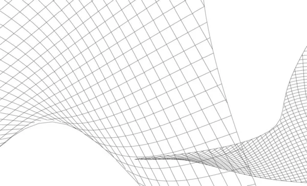 Linhas Abstratas Desenho Conceito Arte Arquitetônica Formas Geométricas Mínimas —  Vetores de Stock