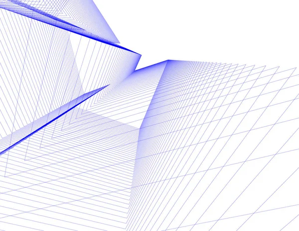 Linhas Abstratas Desenho Conceito Arte Arquitetônica Formas Geométricas Mínimas —  Vetores de Stock