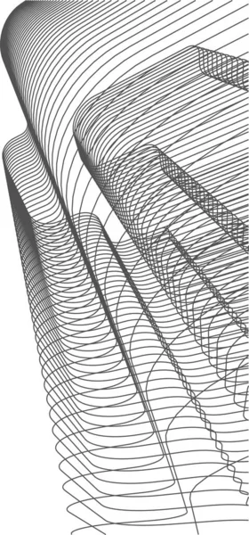 Arquitetura Edifício Ilustração Fundo — Vetor de Stock