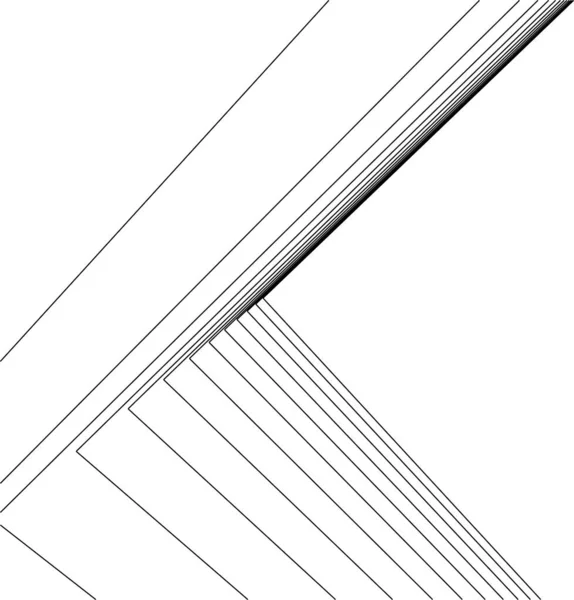 Lignes Dessin Abstraites Dans Concept Art Architectural Formes Géométriques Minimales — Image vectorielle