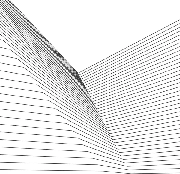 Forme Geometriche Minimali Linee Architettoniche — Vettoriale Stock