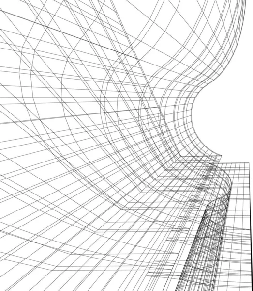 建筑3D背景图 — 图库矢量图片