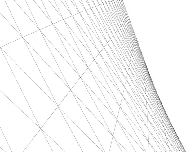 Minimale Geometrische Formen Architektonische Linien — Stockvektor