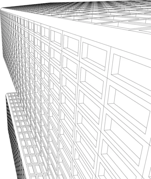 Архитектурное Построение Иллюстрации Фоне — стоковый вектор