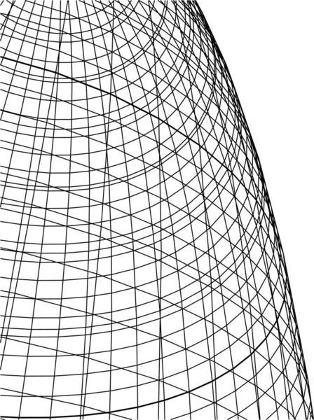 Linhas Abstratas Desenho Conceito Arte Arquitetônica Formas Geométricas Mínimas —  Vetores de Stock