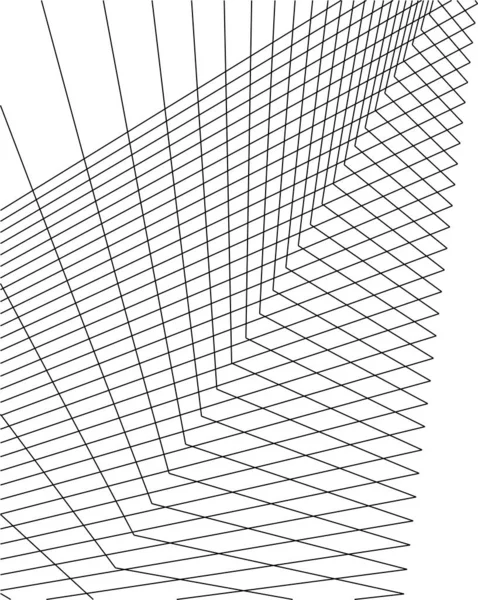 Formas Geométricas Mínimas Linhas Arquitetônicas —  Vetores de Stock