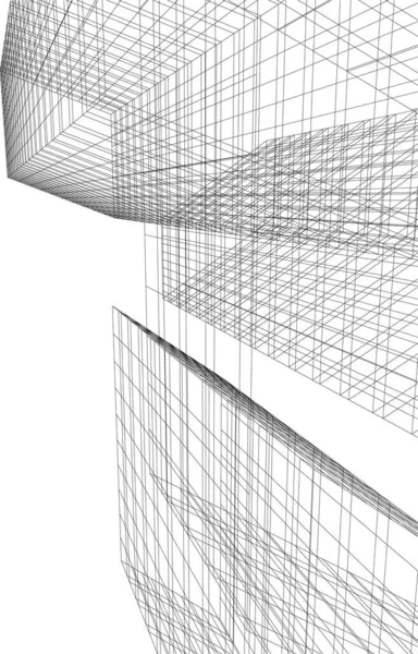 Architecture Bâtiment Illustration Sur Fond — Image vectorielle