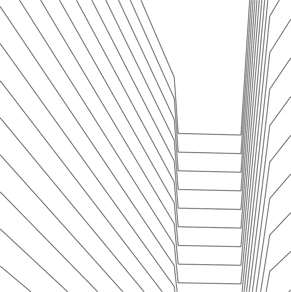 Formes Géométriques Minimales Lignes Architecturales — Image vectorielle