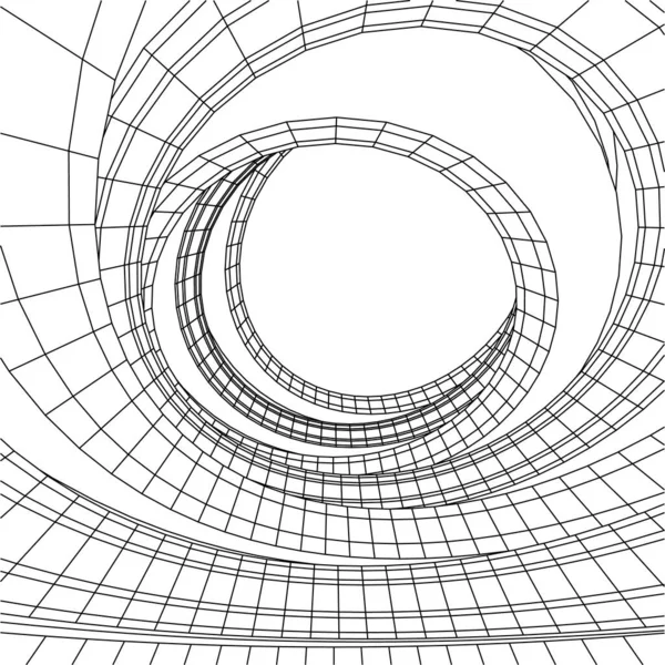 Mimari Sanat Konseptinde Soyut Çizgiler Minimum Geometrik Şekiller — Stok Vektör