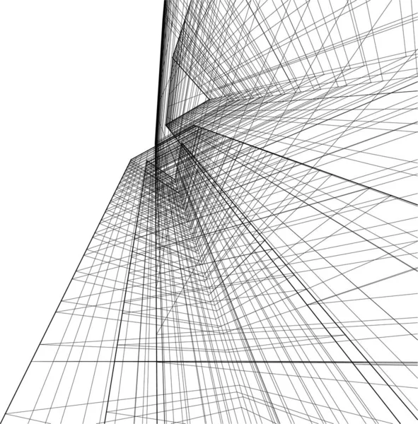 建筑3D背景图 — 图库矢量图片