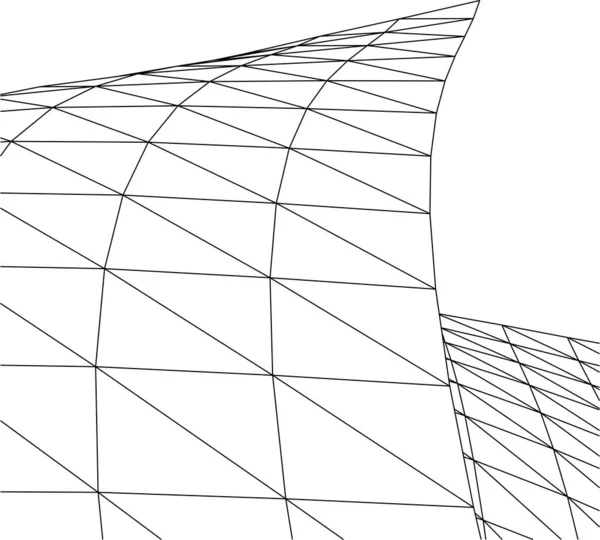 Minimale Geometrische Vormen Architectonische Lijnen — Stockvector