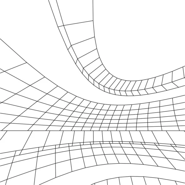 Minimale Geometrische Formen Architektonische Linien — Stockvektor