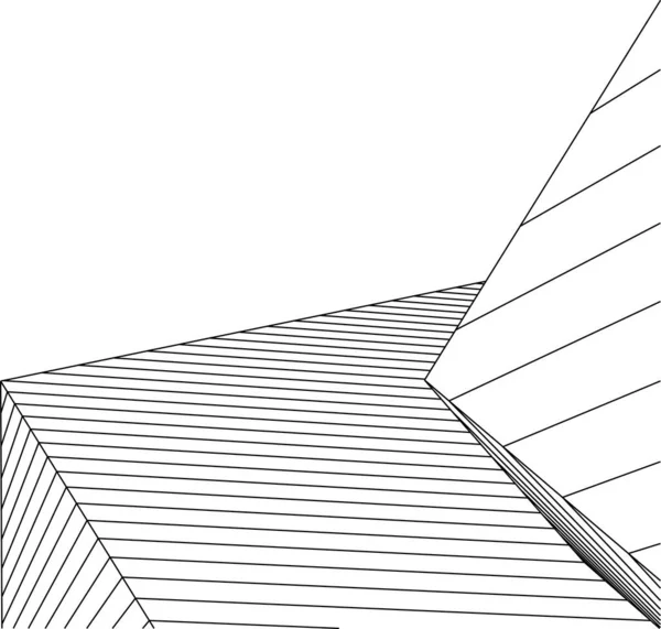 Formas Geométricas Mínimas Linhas Arquitetônicas — Vetor de Stock